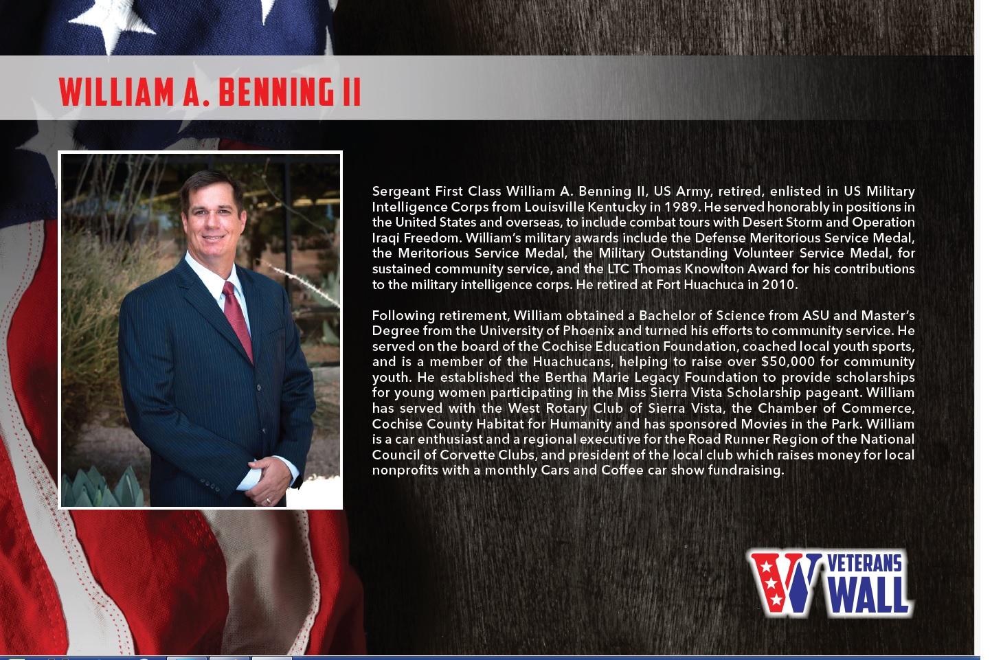 William A Benning II